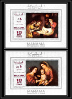 Manama - 3402/ N°35 G/H Tableau (Painting) 1969 Murillo Van Honthorst Deluxe Miniature Sheet Neuf ** MNH - Religious