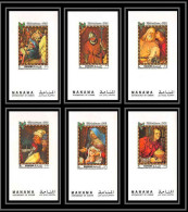 Manama - 3248 N°217/222 Peinture Tableaux Paintings Christmas 1969 ** Mnh Deluxe Miniature Sheets Pieter Brueghel  - Religie