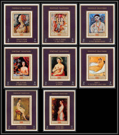 Manama - 3403/ N°852/859 Corot Raphael Clouet Delacroix Portraits Tableau (Painting) Neuf ** MNH Deluxe Miniature Sheet - Nudes