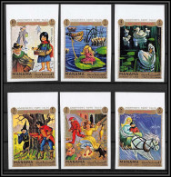 Manama - 3174v/ N° 893/898 B Contes Fairy Tales Andersen ** MNH Non Dentelé Imperf - Manama