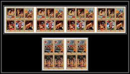 Manama - 3163f/ N° 600/607 A Greek Mythology Tableau (Painting) Feuille Complete (sheet) RRR Discount - Nus