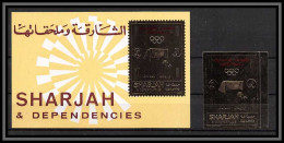 Sharjah - 2088/ Bloc N°128 + 1052A Overprint Football Soccer Jeux Olympiques Olympic Games OR Gold Stamps Neuf ** MNH - Schardscha