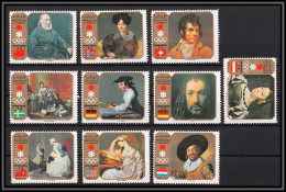 Sharjah - 2072b N°953/962 A Sapporo 1972 Jeux Olympiques Olympic Games Paintings Jeux Olympiques Olympic Games ** MNH - Schardscha