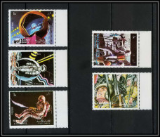 Sharjah - 2068c/ N° 988/992 A Apollo 17 Espace (space) ** MNH Astronaut Moon Earth Station 1972 - Asia