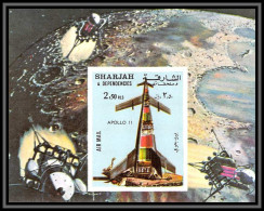 Sharjah - 2061/ Bloc N° 110 B Apollo11 Spaceship Model Espace (space) ** MNH Non Dentelé Imperf - Asia