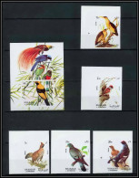 Sharjah - 2047b/ N° 1036/1040 + Bloc N°121 Grouse Regent Pigeon Sparrow Oiseaux Birds Regent Non Dentelé Imperf ** MNH - Collections, Lots & Séries