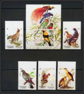 Sharjah - 2047a/ N° 1036/1040 + Bloc N°121 Grouse Regent Pigeon Sparrow Oiseaux Birds Regent Non Dentelé Imperf ** MNH - Verzamelingen, Voorwerpen & Reeksen