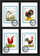Sharjah - 2031/ N° 1190/1193 Cygnus Turkey Hen Cock Oiseaux (bird Birds Oiseau) Deluxe Blocs Used  - Schardscha