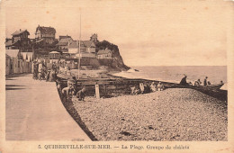 FRANCE - Quiberville Sur Mer - La Plage - Groupe De Chalets - Carte Postale Ancienne - Dieppe