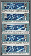 Ras Al Khaima - 749d N°299/300 A Efimex 68 Espace (space) NASA 5 USA (930/391) Mexico 1968 Espace Space ** MNH Bloc 5 - Ras Al-Khaima