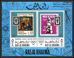 Ras Al Khaima - 736 Bloc N°70 A Efimex 68 Jeux Olympiques (olympic Games) Mexico Neuf ** MNH - Estate 1968: Messico