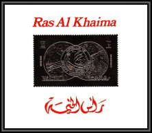 Ras Al Khaima - 665a/ Bloc B 103 Apollo 15 Timbre OR Gold Non Dentelé Imperf Espace Space Neuf ** MNH - Ra's Al-Chaima