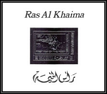 Ras Al Khaima - 660/ Bloc N° Y 95 Philympia First Man On The Moon Argent Silver Stamps Espace (space) Neuf ** MNH - Ras Al-Khaima