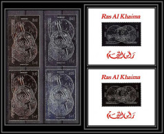 Ras Al Khaima - 666/ Bloc AB 103 B 566 A/B Apollo 15 OR Argent Gold Silver Stamp Espace Space Neuf ** MNH - Asia