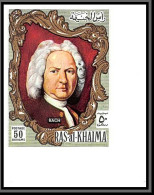 Ras Al Khaima - 603d N° 586 B Jean-Sébastien Bach Musique (music) Non Dentelé Imperf Coin De Feuille - Music
