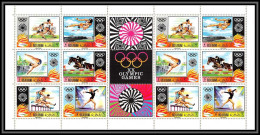 Ras Al Khaima - 605b - N° 384/389 A Jeux Olympiques (olympic Games) Munich 1972 Feuille Complete (sheet) ** MNH - Ra's Al-Chaima