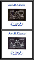 Ras Al Khaima - 636/ Bloc N° A/B 131 Apollo 16 Espace (space) Argent Silver OR (gold Stamps) Neuf ** MNH - Ras Al-Khaima