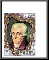 Ras Al Khaima - 600 - N° 589 B Joseph Haydn Musique (music) Non Dentelé (imperf) Coin De Feuille - Musik