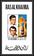 Ras Al Khaima - 586 Michel N° 343 B De Luxe Bloc Espace (space) Apollo 12 Kennedy Von Braun Non Dentelé Imperf ** MNH - Asien