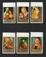 Ras Al Khaima - 562a - N° 579/584 B Albrecht Dürer Peinture Tableaux Paintings Non Dentelé Imperf ** MNH Bord De Feuille - Ras Al-Khaimah