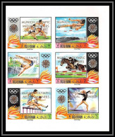 Ras Al Khaima - 539b - N° 540/545 B Jeux Olympiques Olympic Game Munich 72 Olympic Overprint Non Dentelé ** MNH Imperf - Ras Al-Khaimah