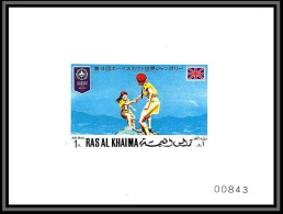 Ras Al Khaima - 537/ N° 523 Scout (scouting - Jamboree) Deluxe Bloc Numéroté Neuf ** MNH Japon Japan - Unused Stamps