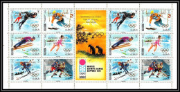 Ras Al Khaima - 534g/ N° 534/539 A Sapporo 1972 Overprint Surcharge Jeux Olympiques Olympic Games ** MNH Feuille Sheet - Winter 1972: Sapporo