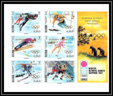 Ras Al Khaima - 532/ N° 534/539 B Overprint Jeux Olympiques (olympic Games) Sapporo 1972 Non Dentelé Imperf ** MNH - Ras Al-Khaimah