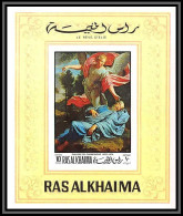 Ras Al Khaima - 516c/ N° 83 B Peinture Paintings Easter 1970 Champaigne Le Reve D'elie Neuf ** MNH Non Dentelé Imperf - Religious