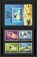 Ras Al Khaima - 527c/ N° 317/320A + Bloc 72A Espace (space) Space Research Deluxe Blocs Kennedy Neuf ** MNH  - Ra's Al-Chaima