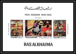 Ras Al Khaima - 512c/ N° 392 / 394 épreuve De Luxe / Deluxe Proof Peinture Tableaux Paintings Gauguin Neuf ** MNH  - Impressionisme