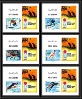 Ras Al Khaima - 530g/ N° 377/382 B Bloc 85 Jeux Olympiques Olympic Games Sapporo 1972 Deluxe Blocs Sheets ** MNH Neuf  - Ras Al-Khaima