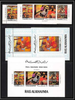 Ras Al Khaima - 512d/ N° 392 / 394 A + B Complet Peinture Tableaux Paintings Gauguin Neuf ** MNH Non Dentelé Imperf.. - Impressionismus