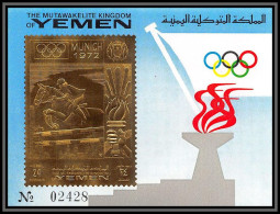 Yemen Royaume (kingdom) - 4140 Bloc N°181 B Jeux Olympiques Olympic Games Munich 1972 Jumping OR Gold 1969 ** MNH  - Yemen