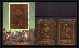 Yemen Royaume (kingdom) - 4136 N°860 A/B + Bloc 174 B Napoleon OR Gold Stamps Perfect Set ** MNH  - Napoleon