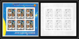 Yemen Royaume (kingdom) - 4098b N°883 B Error Printed Back Apollo 11 Armstrong ** MNH Space Espace Non Dentelé Imperf - Jemen