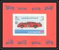 Yemen Royaume (kingdom) - 4068/ BLOC N° 147 B Non Dentelé Imperf Voiture (Cars) Ajfa Romeo ** MNH  - Cars
