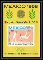 Yemen Royaume (kingdom) - 4055/ Bloc N° 75 Jeux Olympiques (olympic Games) Mexico Escrime Fencing ** MNH  - Jemen