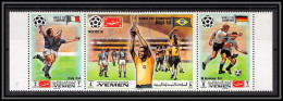 Yemen Royaume (kingdom) - 4051a/ 1150/1152 A Football (Soccer) Winner World Cup Mexico Pelé 1970 ** MNH  - Yémen