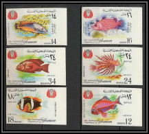 Yemen Royaume (kingdom) - 4028/ N° 397 / 402 B Poissons (Fish) Non Dentelé Imperf ** MNH  - Yemen