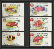 Yemen Royaume (kingdom) - 4028/ N° 397 / 402 B Poissons (Fish) On Dentelé (non Dentelé Imperf) ** MNH  - Pesci