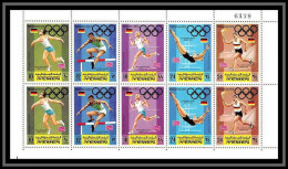 Yemen Royaume (kingdom) - 4022a 757/761 A Jeux Olympiques Olympic Games MUNICH 1972 ** MNH Diving Discus Hurdling Race - Summer 1972: Munich