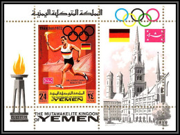 Yemen Royaume (kingdom) - 4022/ Bloc 157 A Jeux Olympiques (olympic Games) MUNICH 1972 ** MNH Torch Race Numéroté - Zomer 1972: München