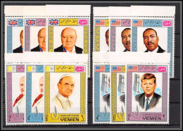 Yemen Royaume (kingdom) - 4016a/ N° 540/551 A Pape Pope Luther King Kennedy Churchill ** MNH  - Yemen