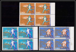 Yemen Royaume (kingdom) - 4019a N° 260 / 262 Jeux Olympiques (olympic) Overprint ** MNH Cote 960 Euros Football (Soccer) - Summer 1964: Tokyo