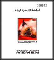 Yemen Royaume (kingdom) - 4008f/ N°999 Chats (chat Cat Cats) ** MNH Deluxe Miniature Sheet 1970 - Yemen