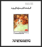 Yemen Royaume (kingdom) - 4008e/ N°1000 Chats (chat Cat Cats) ** MNH Deluxe Miniature Sheet 1970 - Yémen