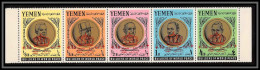 Yemen Royaume (kingdom) - 4002c/ N°349/353 A Overprint Jordan Relief Pape Pope De Gaulle Thant ** MNH 1967 - Yemen