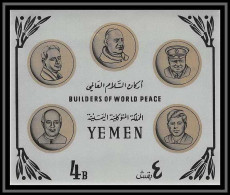 Yemen Royaume (kingdom) - 4000/ Bloc N°29 Kennedy - Churchill Pope Pape Nehru Hammarskjöld** MNH  - Jemen