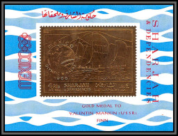 Sharjah - 2252 BF A 46 A Sailing Overprint Winners MANKIN Ussr Jeux Olympiques Olympics MEXICO 1968 OR Gold 1969 ** MNH  - Sharjah